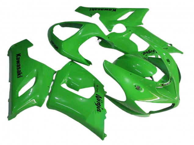 2005-2006 Kawasaki ZX6R Motorcycle Fairings - Green Canada