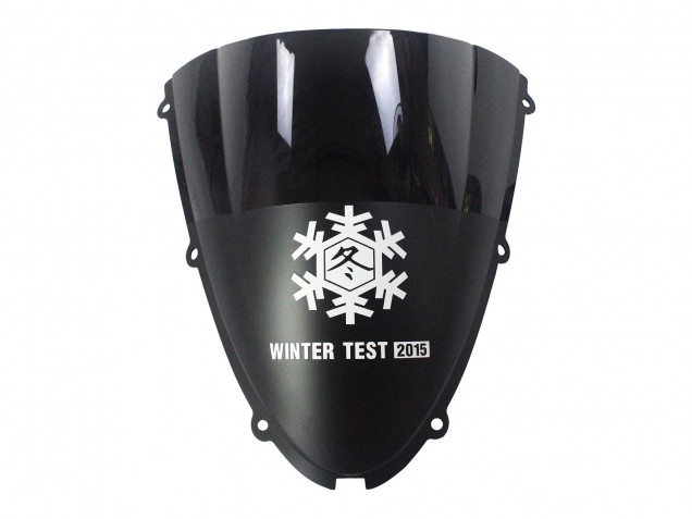 2007-2008 Kawasaki ZX6R Motorcycle Fairings - Black White Red with White Snow Decal Ninja Elf Canada