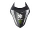 2007-2008 Kawasaki ZX6R Motorcycle Fairings - Black White Red with White Snow Decal Ninja Elf Canada