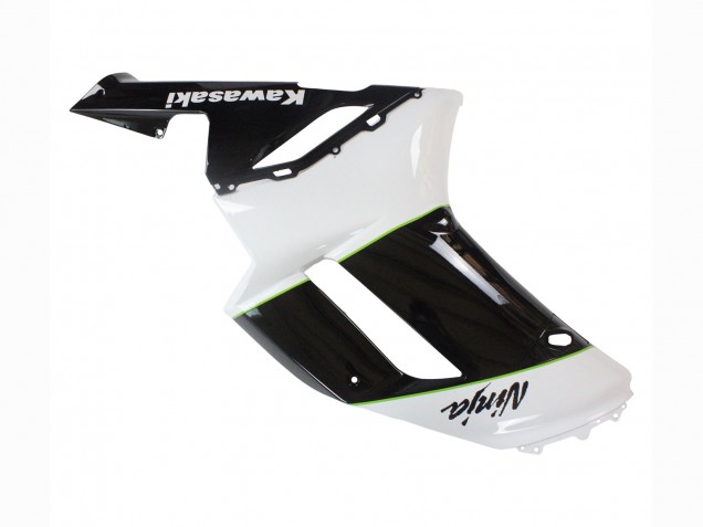 2007-2008 Kawasaki ZX6R Motorcycle Fairings - Black White Ninja Canada