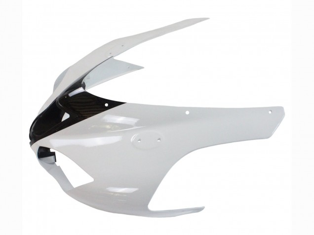 2007-2008 Kawasaki ZX6R Motorcycle Fairings - Black White Ninja Canada