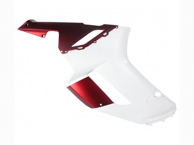2007-2008 Kawasaki ZX6R Motorcycle Fairing - White Red Canada