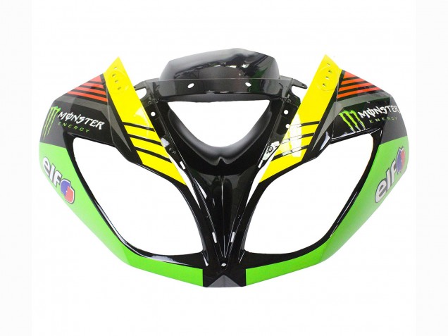 2009-2012 Kawasaki ZX6R Motorcycle Fairings - Green Glossy Black Yellow White Red Elf Monster Canada