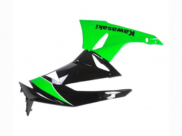 2009-2012 Kawasaki ZX6R Motorcycle Fairings - Green Glossy Black Canada