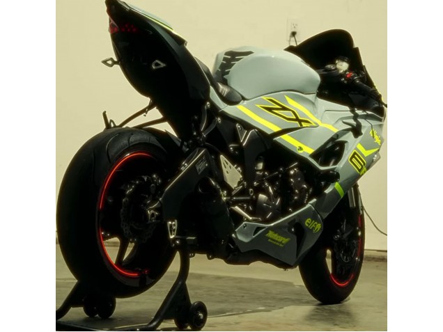 2019-2022 Kawasaki ZX6R Motorcycle Fairings - Nardo Grey Yellow Canada