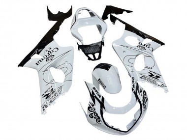 2000-2002 Suzuki GSXR1000 Motorcycle Fairings - White Black Motul Corona Canada