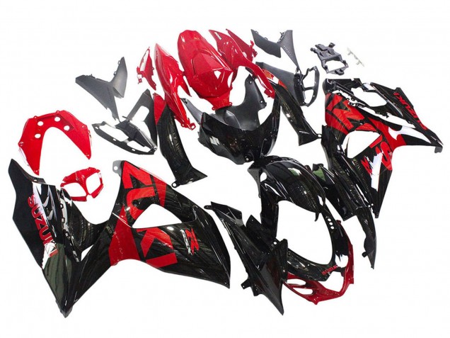 2009-2016 Suzuki GSXR 1000 Motorcycle Fairing Kits - Glossy Black Red Canada