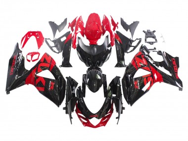 2009-2016 Suzuki GSXR 1000 Motorcycle Fairing Kits - Glossy Black Red Canada