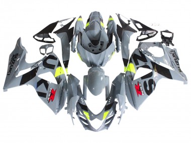 2009-2016 Suzuki GSXR 1000 Motorcycle Fairings - Grey Neon Yellow Black Motul Canada