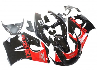 1996-2000 Suzuki GSXR 600 / GSXR 750 Motorcycle Fairings - Black Red Canada