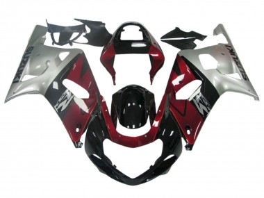 1996-2000 Suzuki GSXR 600 / GSXR 750 Motorcycle Fairings - Dark Blue White Canada