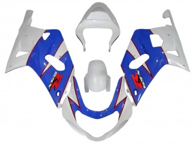 2001-2003 Suzuki GSXR 600 / GSXR 750 Motorcycle Fairings - White Blue Red Canada