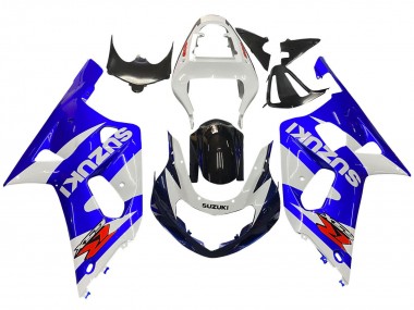 2001-2003 Suzuki GSXR 600 / GSXR 750 Motorcycle Fairing - White Blue Glossy Black Red Canada