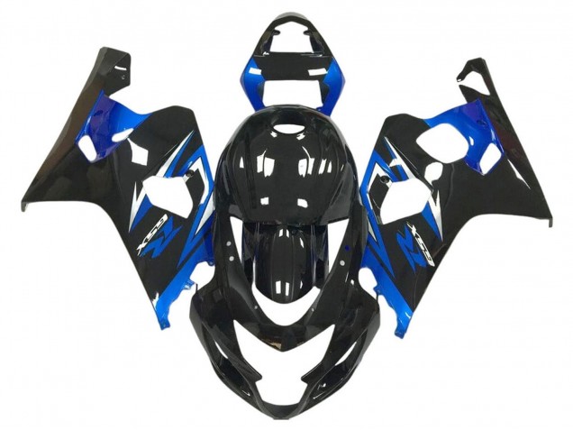 2004-2005 Suzuki GSXR 600 / GSXR 750 Motorcycle Fairings - Glossy Black Blue Canada