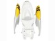 2006-2007 Suzuki GSXR 600 / GSXR 750 Motorcycle Fairings - White Red Yellow Motul Canada