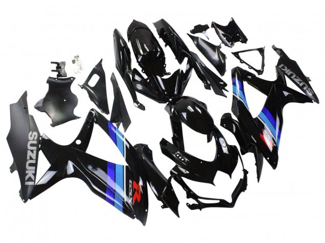 2008-2010 Suzuki GSXR 600 / GSXR 750 Motorcycle Fairings - Glossy Black Blue Canada