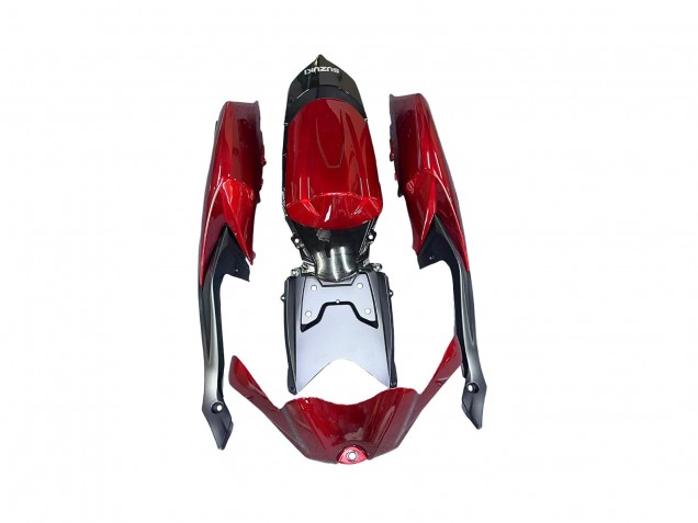 2008-2010 Suzuki GSXR 600 / GSXR 750 Motorcycle Fairings - Red Glossy Black Canada