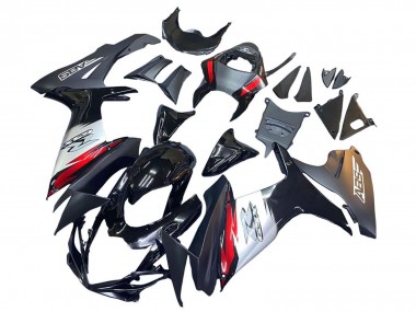 2011-2024 Suzuki GSXR 600 / GSXR 750 Motorcycle Fairings - Glossy Black Forged Carbon Fiber Silver Red Canada