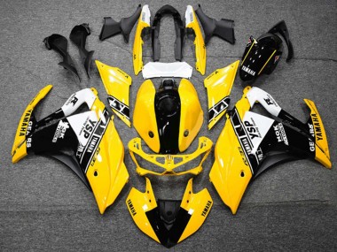2015-2018 Yamaha YZF R3/R25 Motorcycle Fairings - Yellow White Black Canada