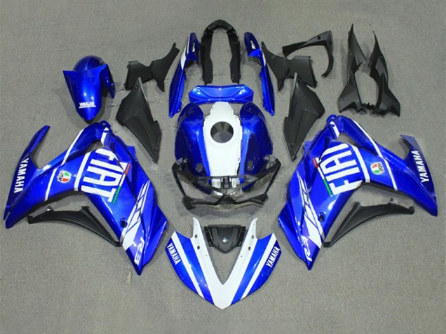 2015-2018 Yamaha YZF R3/R25 Motorcycle Fairings - Blue White Fiat Canada