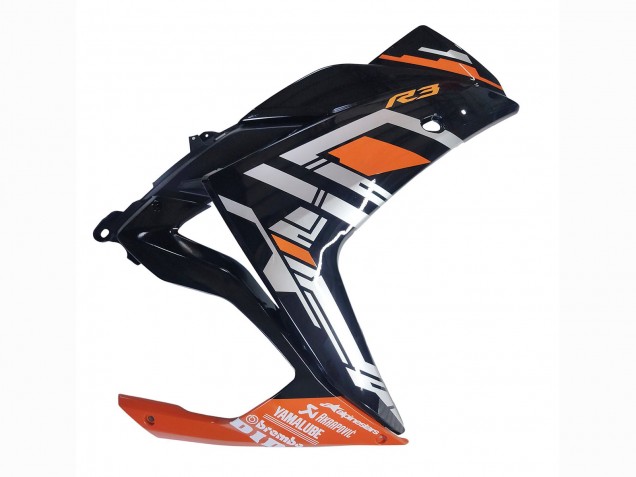 2015-2018 Yamaha YZF R3/R25 Motorcycle Fairings - Blue Orange Silver Yamalube Canada