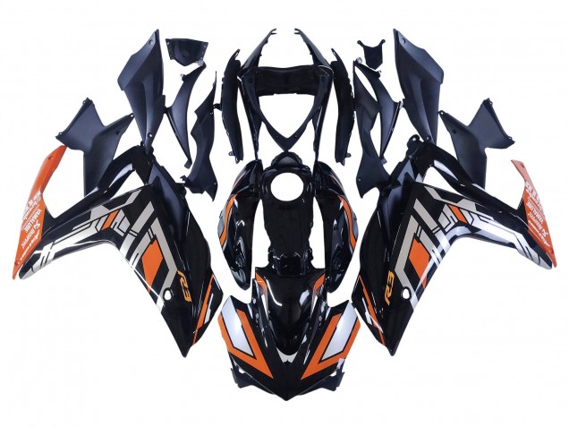 2015-2018 Yamaha YZF R3/R25 Motorcycle Fairings - Blue Orange Silver Yamalube Canada