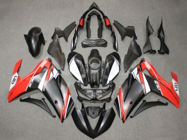 2015-2018 Yamaha YZF R3/R25 Motorcycle Fairings - White Red Matte Black 46 Canada