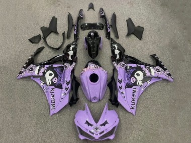 2015-2018 Yamaha YZF R3/R25 Motorcycle Fairings - Purple White Black Canada