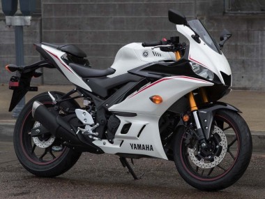 2015-2018 Yamaha YZF R3/R25 Motorcycle Fairings - White Red Canada