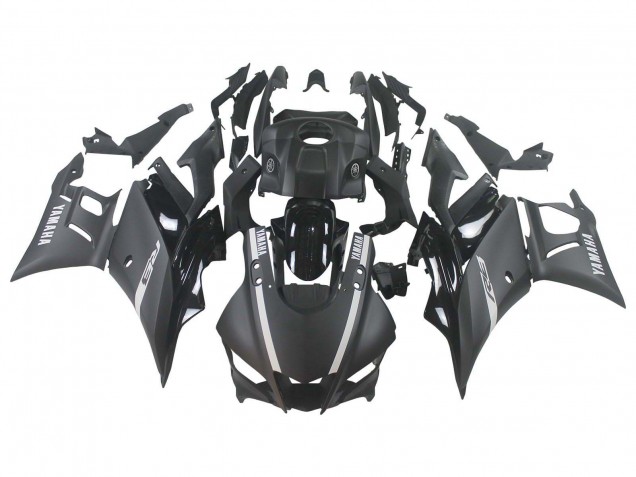 2019-2021 Yamaha YZF R3/R25 Motorcycle Fairings - Matte Black Silver Canada