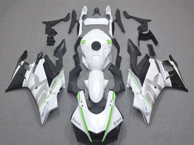 2022-2024 Yamaha YZF R3/R25 Motorcycle Fairings - White Green Silver Black Canada