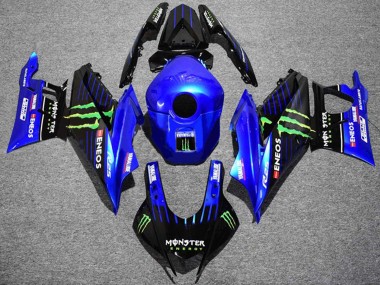 2022-2024 Yamaha YZF R3/R25 Motorcycle Fairings - Blue Green Black Monster ENEOS Yamalube Canada