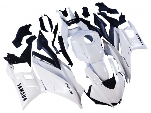 2022-2024 Yamaha YZF R3/R25 Motorcycle Fairings - White Canada