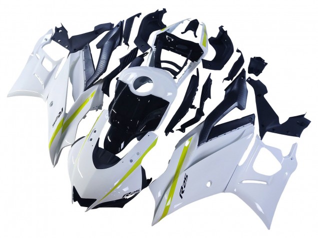 2022-2024 Yamaha YZF R3/R25 Motorcycle Fairings - White Yellow Black Canada