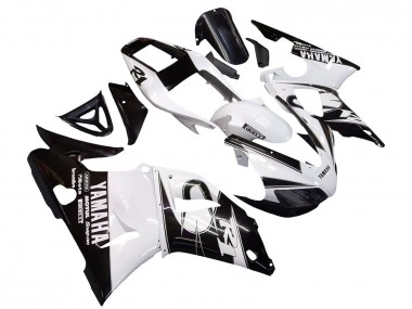 1998-1999 Yamaha YZF 1000 R1 Motorcycle Fairings - White Glossy Black Canada