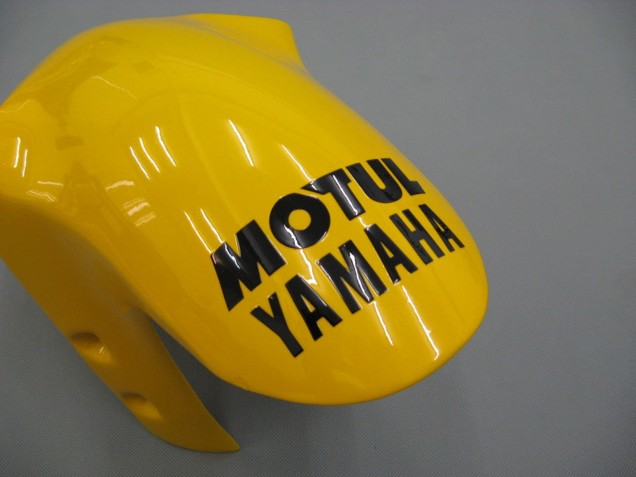 2000-2001 Yamaha YZF 1000 R1 Motorcycle Fairings - White Yellow Blue Motul Camel Canada
