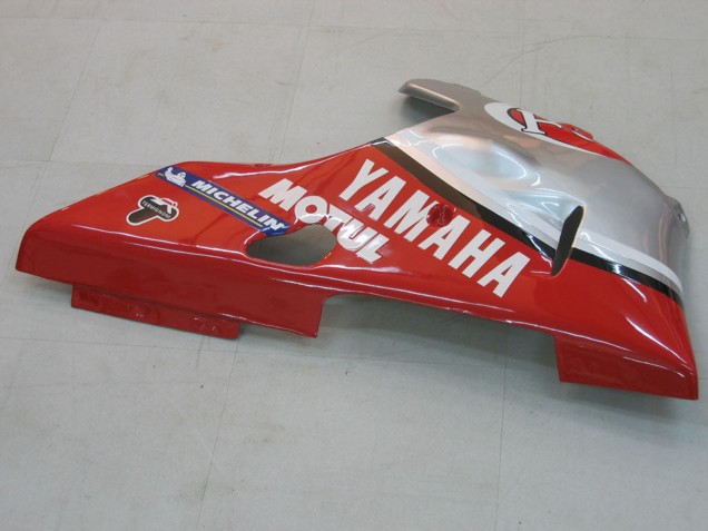 2000-2001 Yamaha YZF 1000 R1 Motorcycle Fairings - Silver Red Fortuna Motul Canada