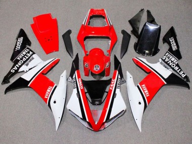 2002-2003 Yamaha YZF 1000 R1 Motorcycle Fairings - White Red Black Yamalube Petronas Canada