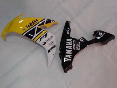 2004-2006 Yamaha YZF 1000 R1 Motorcycle Fairings - Yellow White Glossy Black Canada