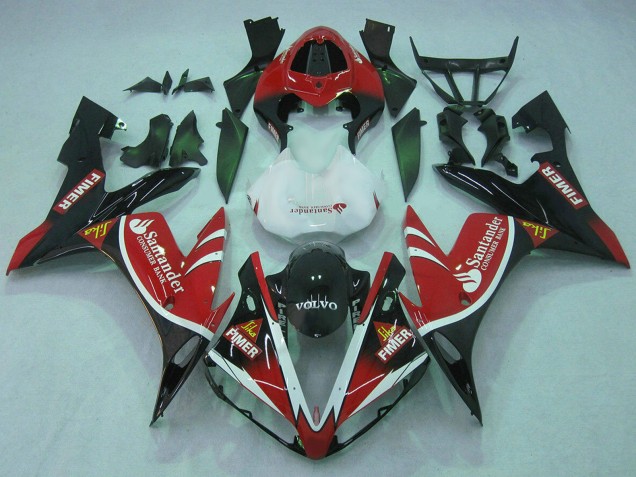 2004-2006 Yamaha YZF 1000 R1 Motorcycle Fairings - Red White Black Green Volvo Jika Fimer Santander Canada