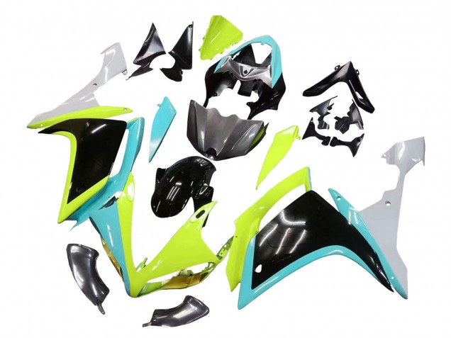 2007-2008 Yamaha YZF 1000 R1 Motorcycle Fairings - Light Blue Lime Green Black Canada
