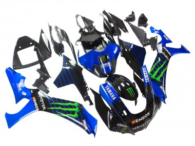 2020-2025 Yamaha YZF 1000 R1 Motorcycle Fairings - Blue Black Green Black ENEOS Monster Canada