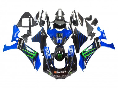 2020-2025 Yamaha YZF 1000 R1 Motorcycle Fairings - Blue Black Green Black ENEOS Monster Canada