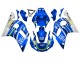 1998-2002 Yamaha YZF 600 R6 Motorcycle Fairings - White Blue Neon Yellow Fiat Motul Michelin Canada