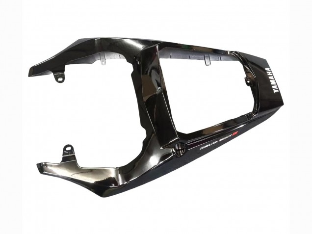 2006-2009 Yamaha YZF R6S Motorcycle Fairings - Glossy Black Matte Black White Decals Canada