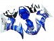 2003-2004 Yamaha YZF R6 Motorcycle Fairings - White Blue Fiat Motul Kastinee Canada