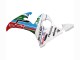 2006-2009 Yamaha YZF R6S Motorcycle Fairings - White Blue Green Red Kastinee Dunlop Motul Canada