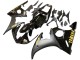 2006-2009 Yamaha YZF R6S Motorcycle Fairings - Glossy Black Matte Black Gold Decals Canada
