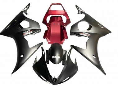 2006-2009 Yamaha YZF R6S Motorcycle Fairing - Red Matte Black Canada