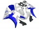 2006-2009 Yamaha YZF R6S Motorcycle Fairings - White Blue GYTR Canada